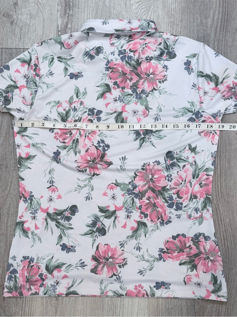 Bad Birdie Spring Showers Women’s Core Performance Polo Size M Golf Floral - Picture 10 of 11